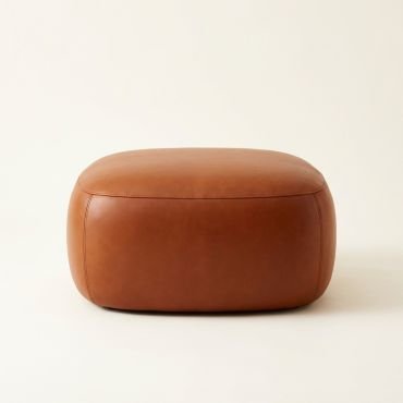 Pouf Atlas de cuero