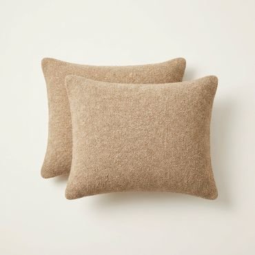 Fundas de cojín bouclé beige